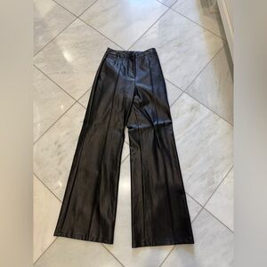 Lioness Black Faux Leather Trousers